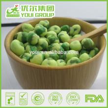 2014 Whole sale Yellow wasabi green peas price, spicy snacks, green peas