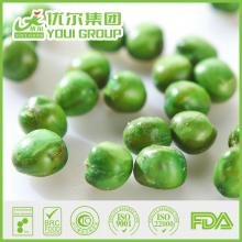 Crispy salty green peas