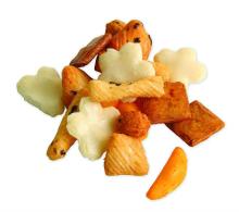 Rice Crackers and peanuts Mix