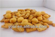 Mix Korean rice cracker and coated peanut cracker