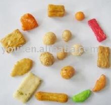 Rice crackers and coated peanuts mix 22