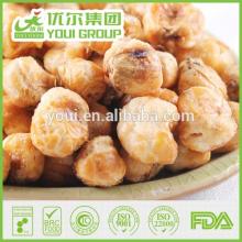 Flavored Corn Nuts, fried corn snacks, original and bbq flavor