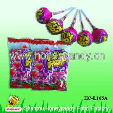 21g Strawberry Lollipop Inside Gum