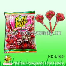 21g Strawberry Chewing Gum Lollipop