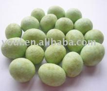 Green tea flavor coated peanuts