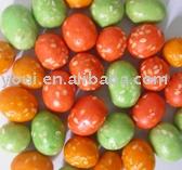 Colorful sesame coated peanuts