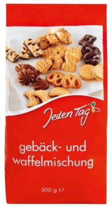 Jeden Tag Biscuits Cookies and wafers mix 500g