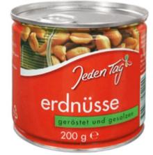 Jeden Tag Peanuts roasted and salted 200g can