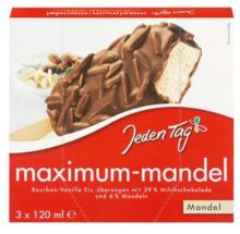 Jeden Tag Ice Cream Maximum Almonds 3x120ml