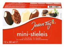 Jeden Tag Ice Cream minis 6x50ml Chocolate, white chocolate, almonds, dark chocolate