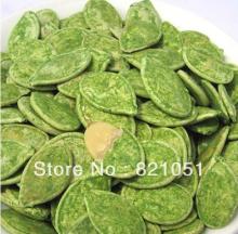 Green  tea  flavored pumpkin  seed s