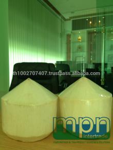 Fresh  Young   Thai  Coconut (Diamond Shape Semi Husked)
