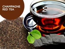 champagne  red   tea 