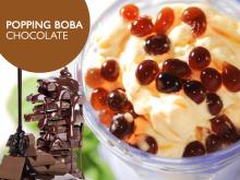 CHOCOLATE POPPING BOBA