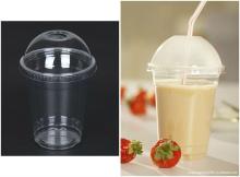 12 oz plastic smoothie cup/disposable juice cup/wholesale cups with lid
