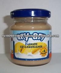 100g Banana Puree with Cream