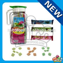 center filled bubble gum in water jug