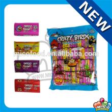 Crazy Birds  sticker   tattoo   bubble   gum 