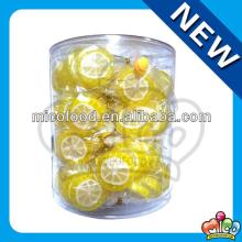 flat fruit lollipop (lemon flavor)