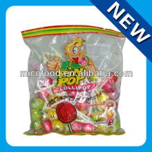 Pin pop lollipop with gum