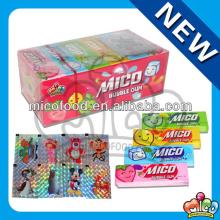 Tattoo Bubble Gum with laser sticker chewing gum