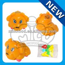 mini pull back toy plastic dog toy candy