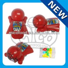 mini pull back toy plastic spiderman toy candy