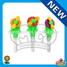 sunflower mini toy fan with candy