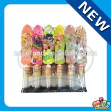 mini finger skateboard toy with candy
