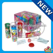 lollipop with popping candy and tattoo
