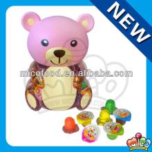 fruit mini cup jelly in bear jar