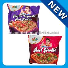 Instant noodles in bag pickled vegetable and beef flavor