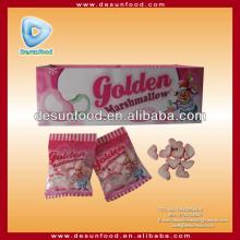 Heart shape Golden marshmallow candy