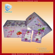 Center filled marshmallow with jam