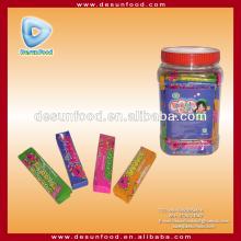 Sticker bubble gum with sticker