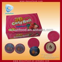 3D card bubble gum roll