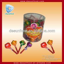 Pop Big whistle lollipop candy with bubble gum