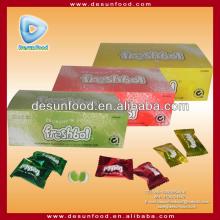 Jelly center filled chewing gum