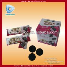 Mini chocolate sandwich biscuit