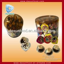 Chocolate cup with popcorn
