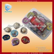 Chocolate cup with biscuit stick