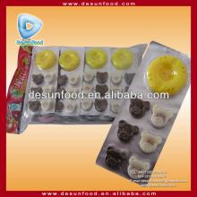 Happy Chocolate biscuit stick/chocolate cup with pull whistle toy