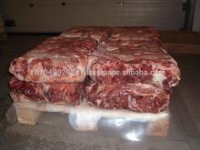 Frozen beef trimming for industrial production