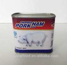 340g  Canned  Chopped  Pork  and  Ham  in Rectangular Tin with Key