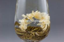 flower blooming tea