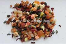 Chinese fruit infusion blended with oolong tea, fruit blending