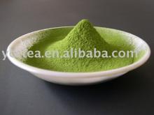 Bright greenish powder green tea