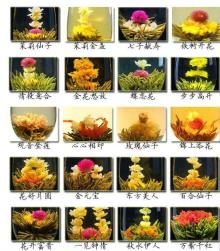 different blooming flower tea,artistic blossom flower tea ,chinese flower tea ball