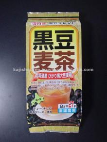 Barley tea with black soybean tea production
