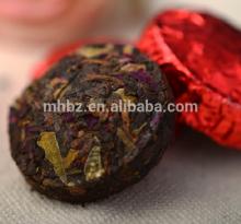 Red rose flower label tea